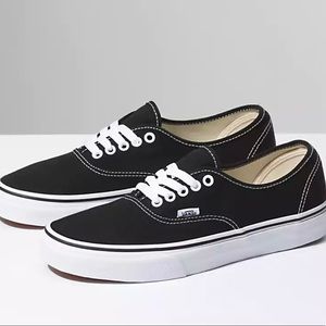 Womens black & white vans